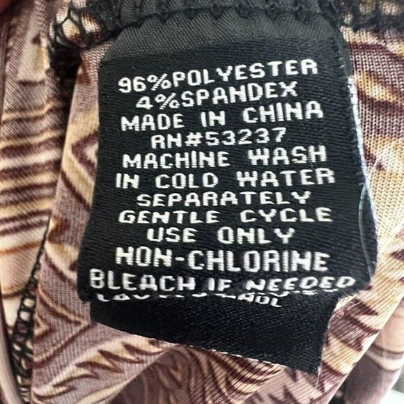 Mlle Gabrielle Womens Shift Retro Zig Zag Midi Dress Women Plus Size 3X Chevron - Picture 10 of 12